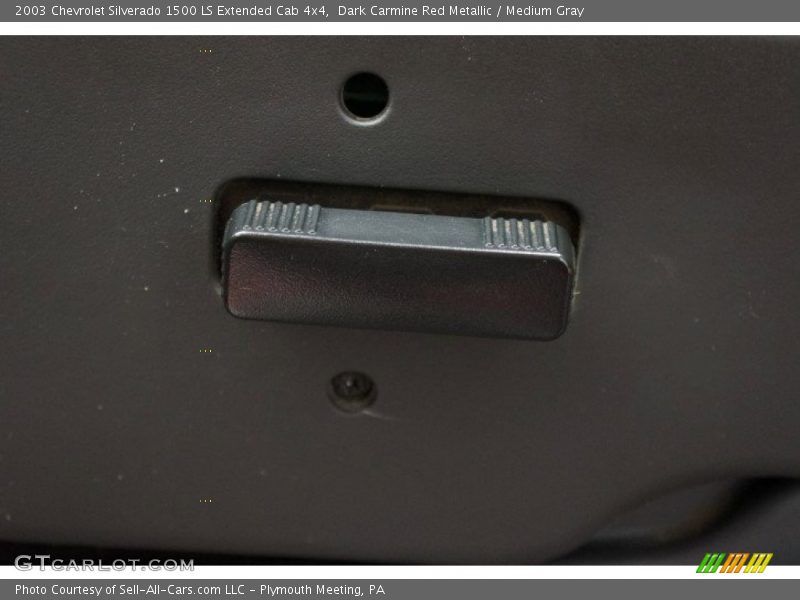 Dark Carmine Red Metallic / Medium Gray 2003 Chevrolet Silverado 1500 LS Extended Cab 4x4