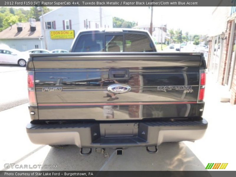 Tuxedo Black Metallic / Raptor Black Leather/Cloth with Blue Accent 2012 Ford F150 SVT Raptor SuperCab 4x4