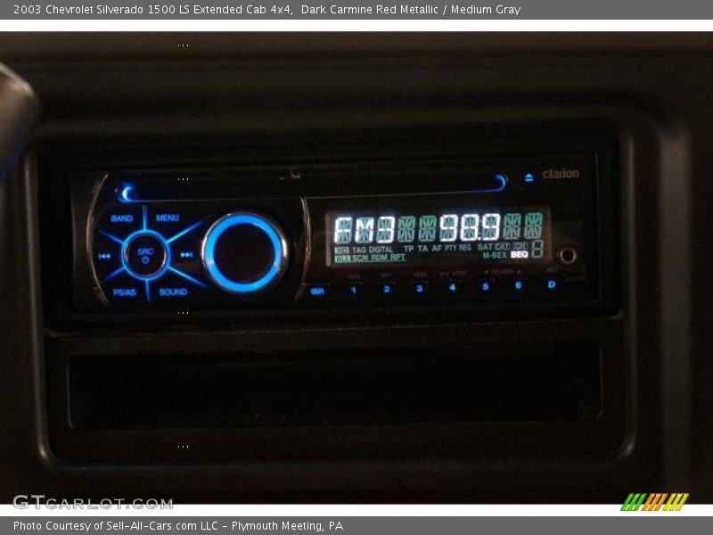 Dark Carmine Red Metallic / Medium Gray 2003 Chevrolet Silverado 1500 LS Extended Cab 4x4