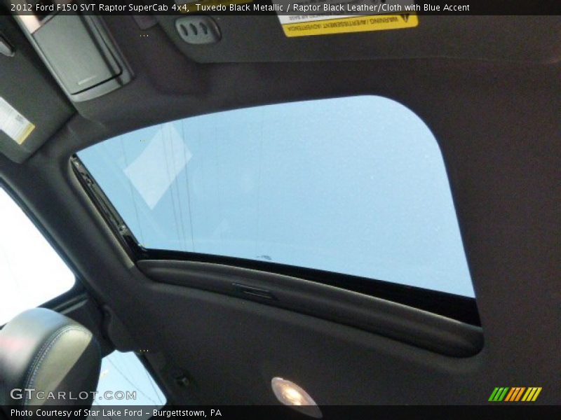 Tuxedo Black Metallic / Raptor Black Leather/Cloth with Blue Accent 2012 Ford F150 SVT Raptor SuperCab 4x4