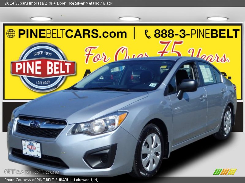 Ice Silver Metallic / Black 2014 Subaru Impreza 2.0i 4 Door
