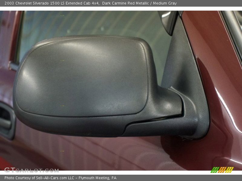 Dark Carmine Red Metallic / Medium Gray 2003 Chevrolet Silverado 1500 LS Extended Cab 4x4