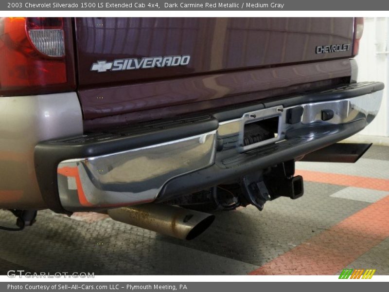 Dark Carmine Red Metallic / Medium Gray 2003 Chevrolet Silverado 1500 LS Extended Cab 4x4