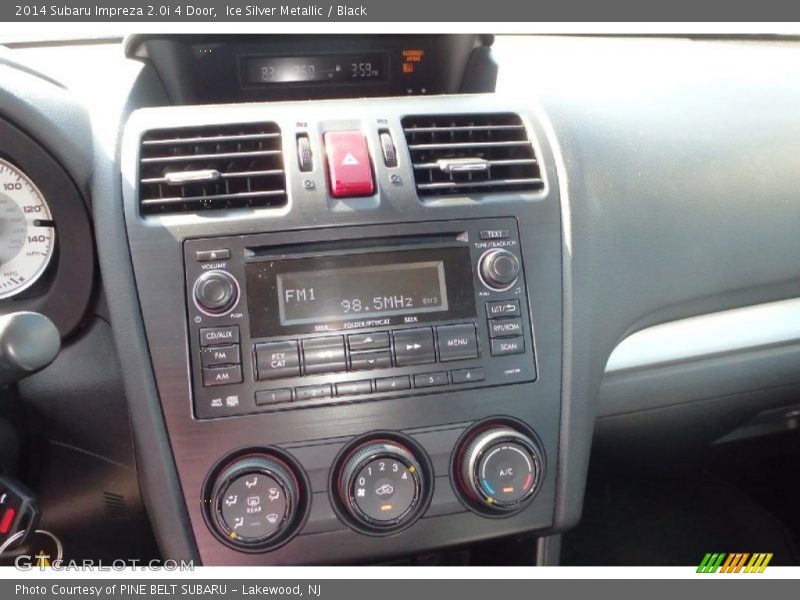 Ice Silver Metallic / Black 2014 Subaru Impreza 2.0i 4 Door