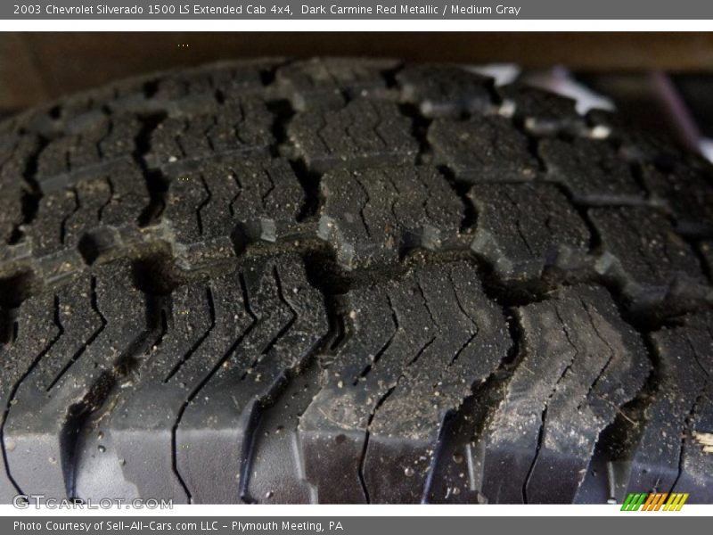 Dark Carmine Red Metallic / Medium Gray 2003 Chevrolet Silverado 1500 LS Extended Cab 4x4
