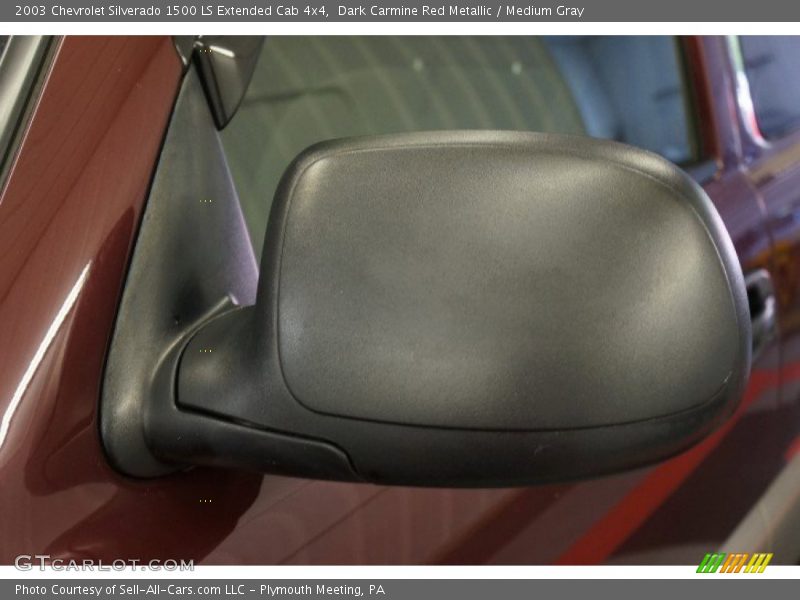 Dark Carmine Red Metallic / Medium Gray 2003 Chevrolet Silverado 1500 LS Extended Cab 4x4