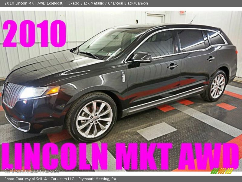 Tuxedo Black Metallic / Charcoal Black/Canyon 2010 Lincoln MKT AWD EcoBoost