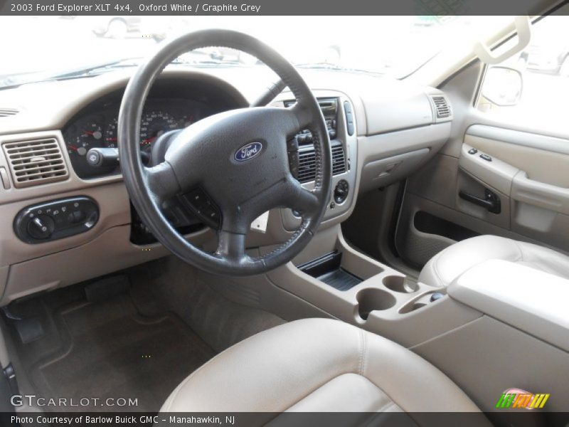 Oxford White / Graphite Grey 2003 Ford Explorer XLT 4x4