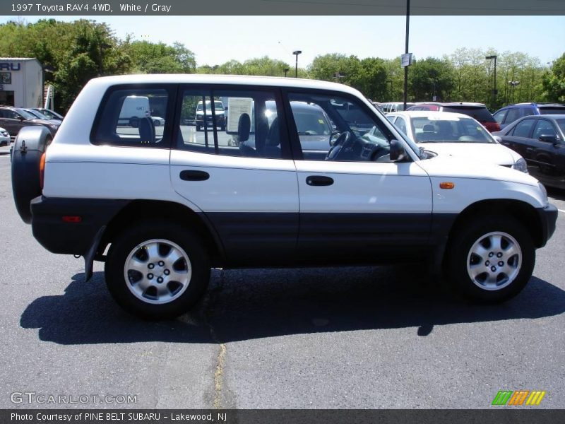 White / Gray 1997 Toyota RAV4 4WD