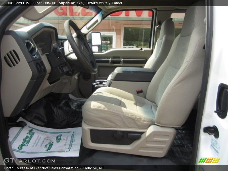 Oxford White / Camel 2008 Ford F350 Super Duty XLT SuperCab 4x4