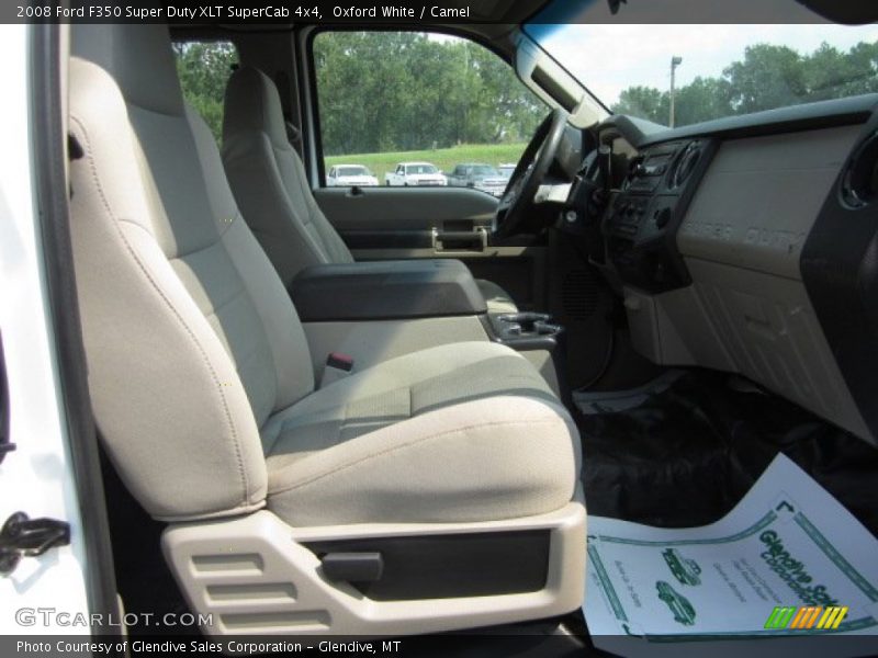 Oxford White / Camel 2008 Ford F350 Super Duty XLT SuperCab 4x4