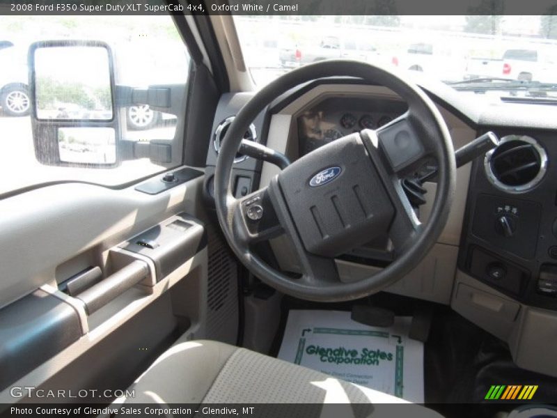 Oxford White / Camel 2008 Ford F350 Super Duty XLT SuperCab 4x4