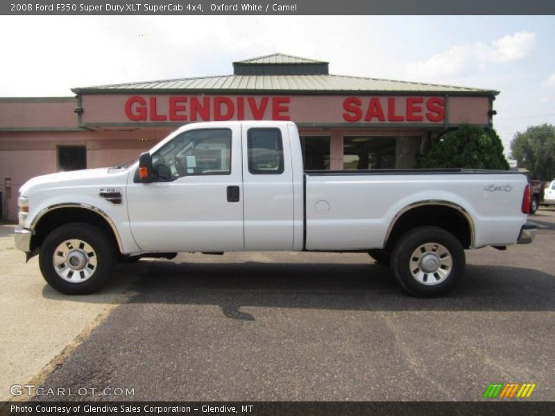 Oxford White / Camel 2008 Ford F350 Super Duty XLT SuperCab 4x4