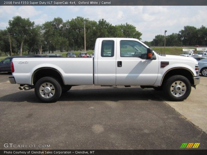 Oxford White / Camel 2008 Ford F350 Super Duty XLT SuperCab 4x4