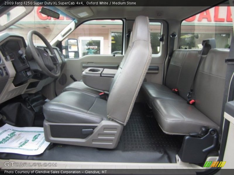 Oxford White / Medium Stone 2009 Ford F250 Super Duty XL SuperCab 4x4