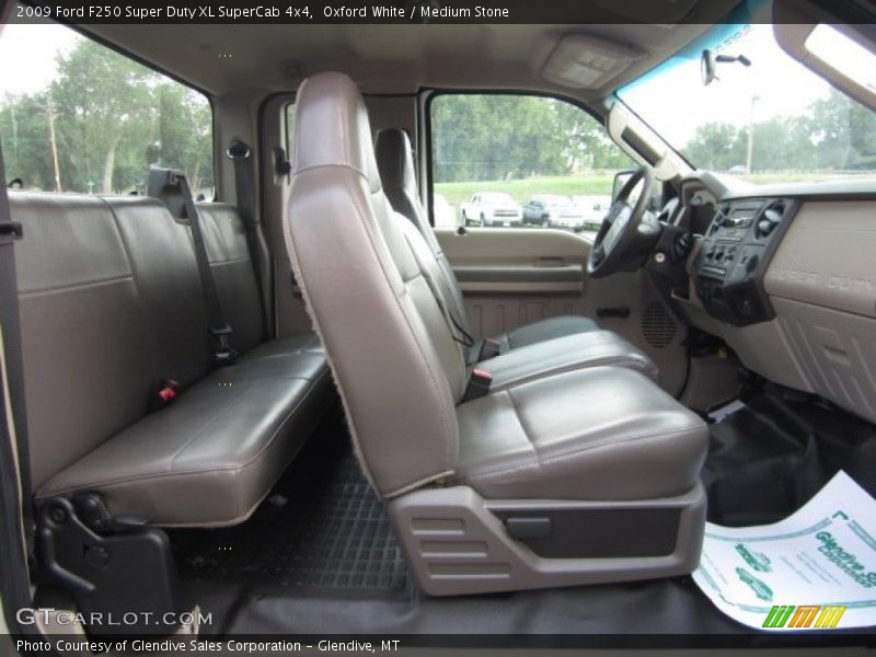 Oxford White / Medium Stone 2009 Ford F250 Super Duty XL SuperCab 4x4