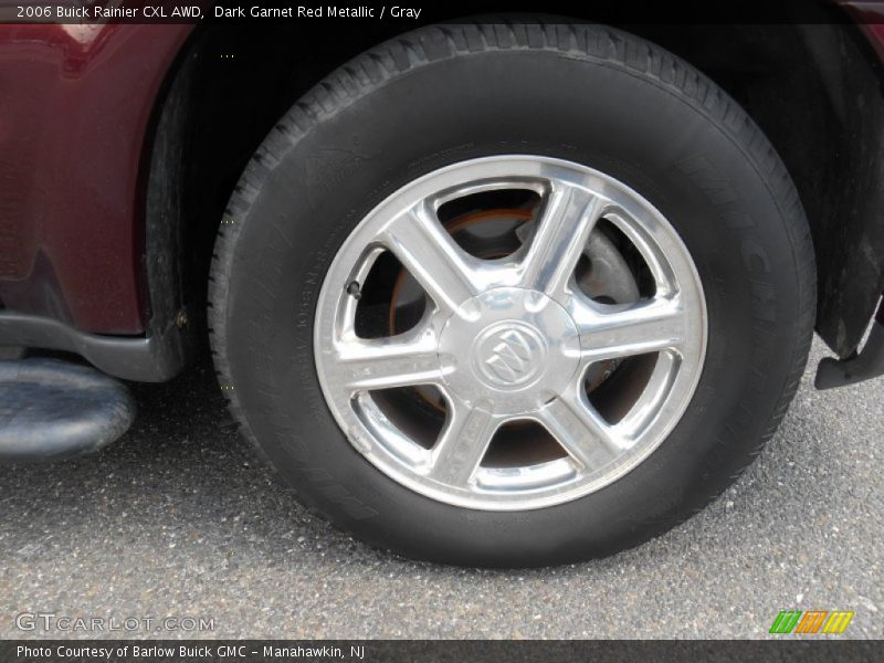 Dark Garnet Red Metallic / Gray 2006 Buick Rainier CXL AWD