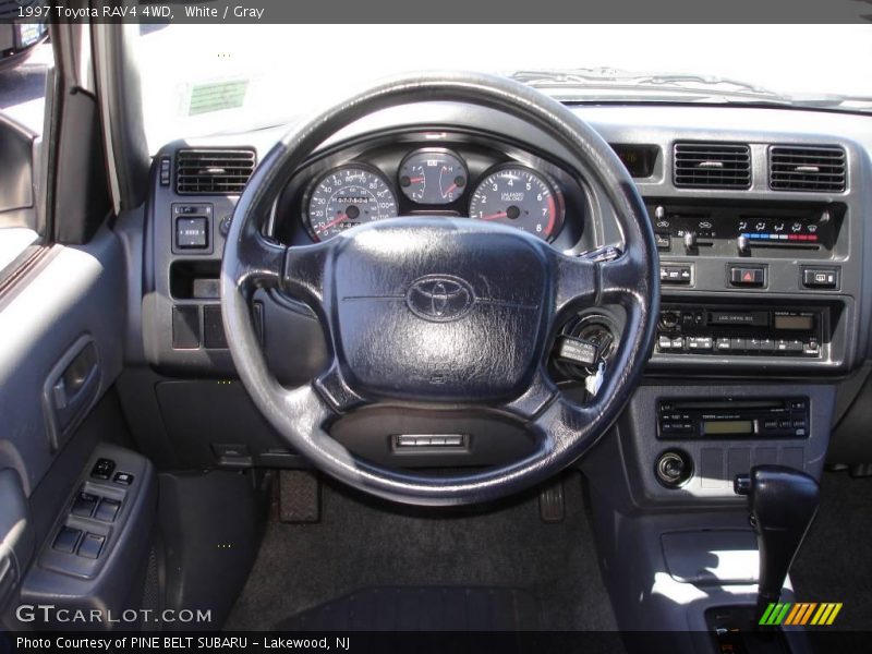 White / Gray 1997 Toyota RAV4 4WD