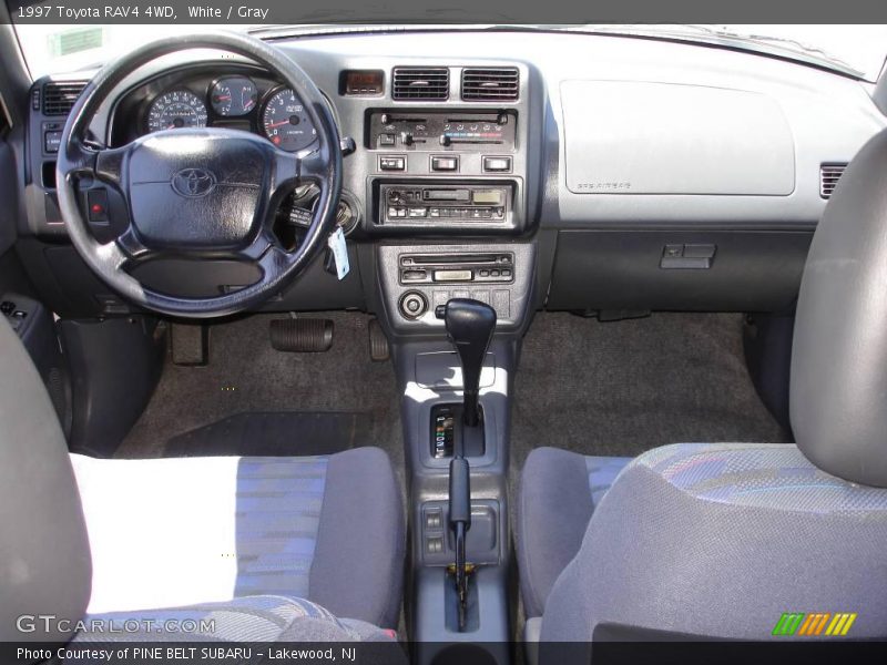 White / Gray 1997 Toyota RAV4 4WD