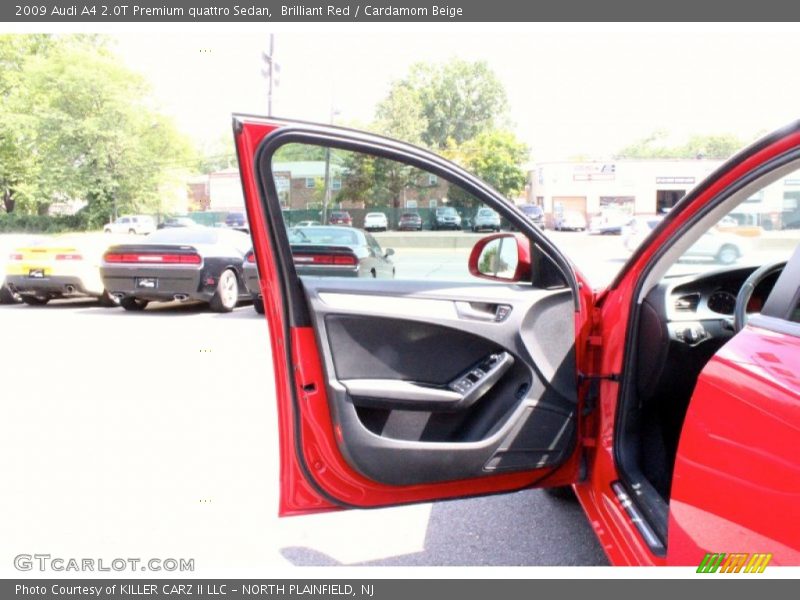 Brilliant Red / Cardamom Beige 2009 Audi A4 2.0T Premium quattro Sedan