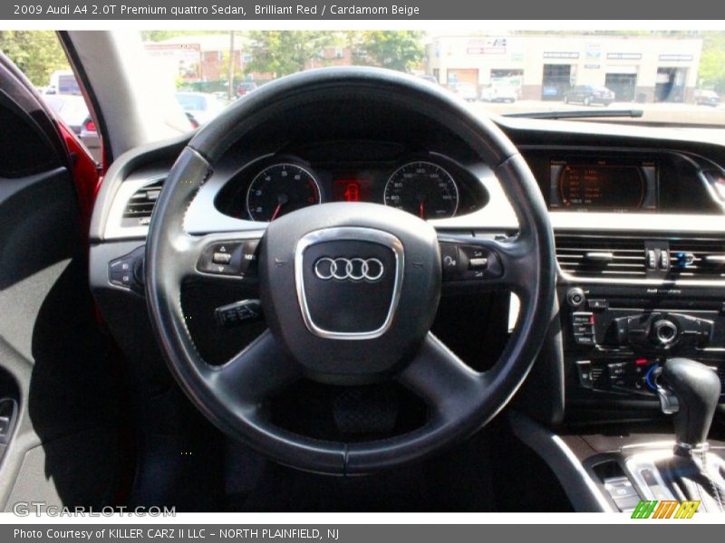 Brilliant Red / Cardamom Beige 2009 Audi A4 2.0T Premium quattro Sedan