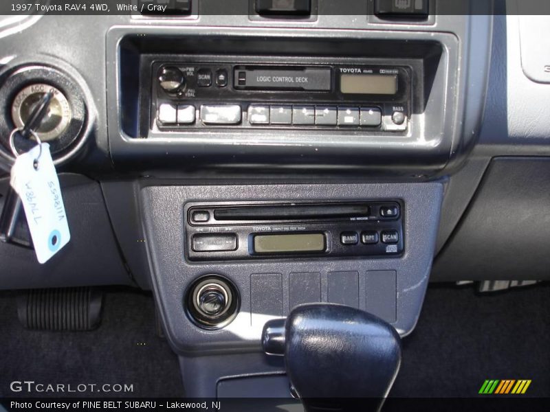White / Gray 1997 Toyota RAV4 4WD