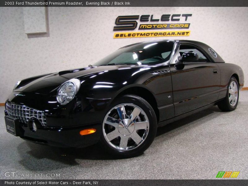 Evening Black / Black Ink 2003 Ford Thunderbird Premium Roadster