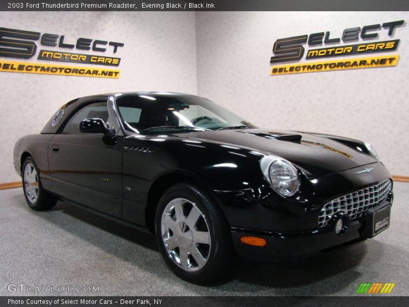 Evening Black / Black Ink 2003 Ford Thunderbird Premium Roadster