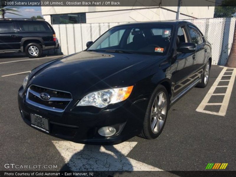 Obsidian Black Pearl / Off Black 2008 Subaru Legacy 3.0R Limited