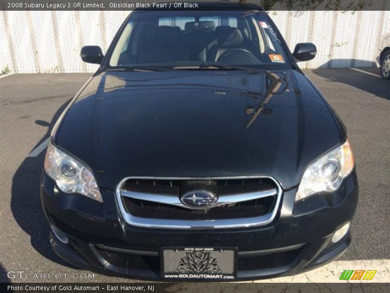 Obsidian Black Pearl / Off Black 2008 Subaru Legacy 3.0R Limited