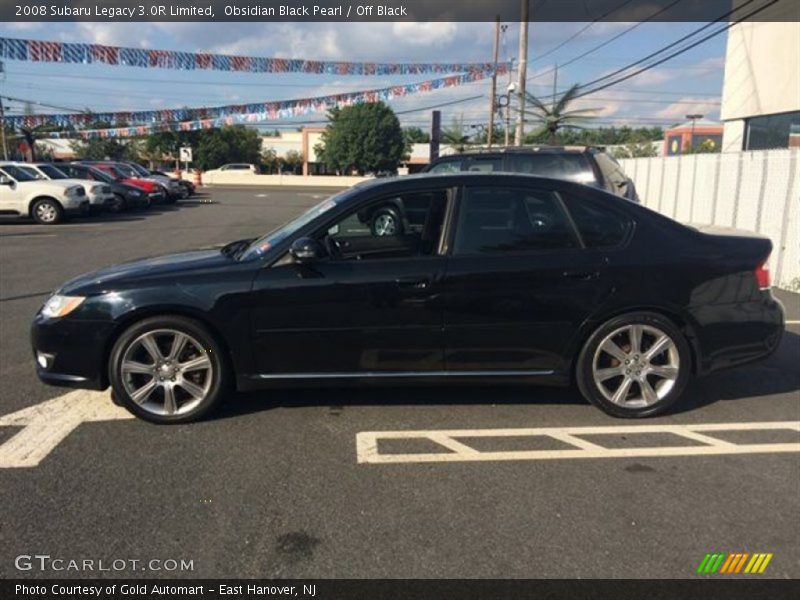 Obsidian Black Pearl / Off Black 2008 Subaru Legacy 3.0R Limited
