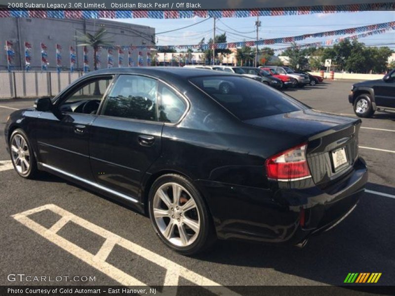Obsidian Black Pearl / Off Black 2008 Subaru Legacy 3.0R Limited