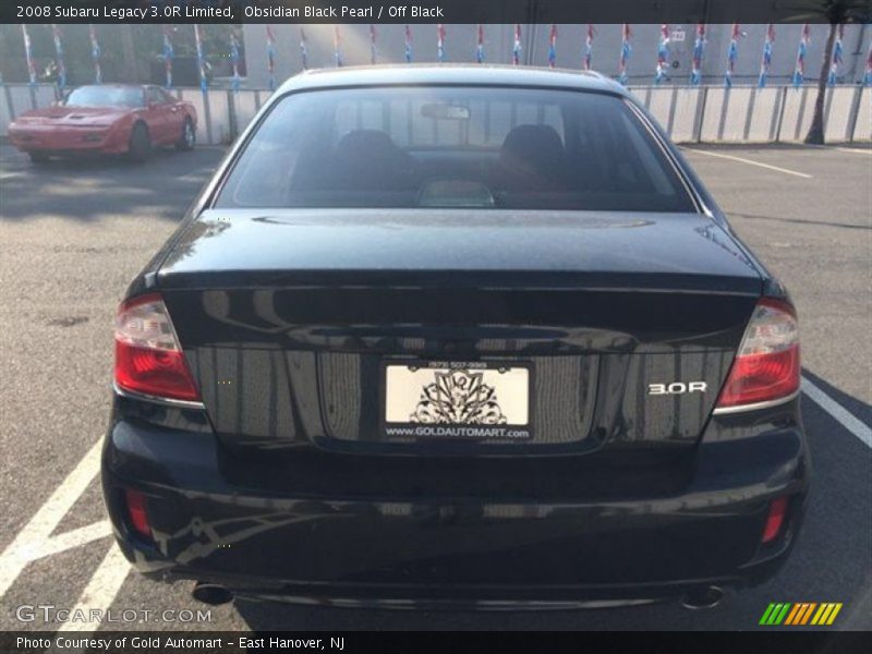 Obsidian Black Pearl / Off Black 2008 Subaru Legacy 3.0R Limited