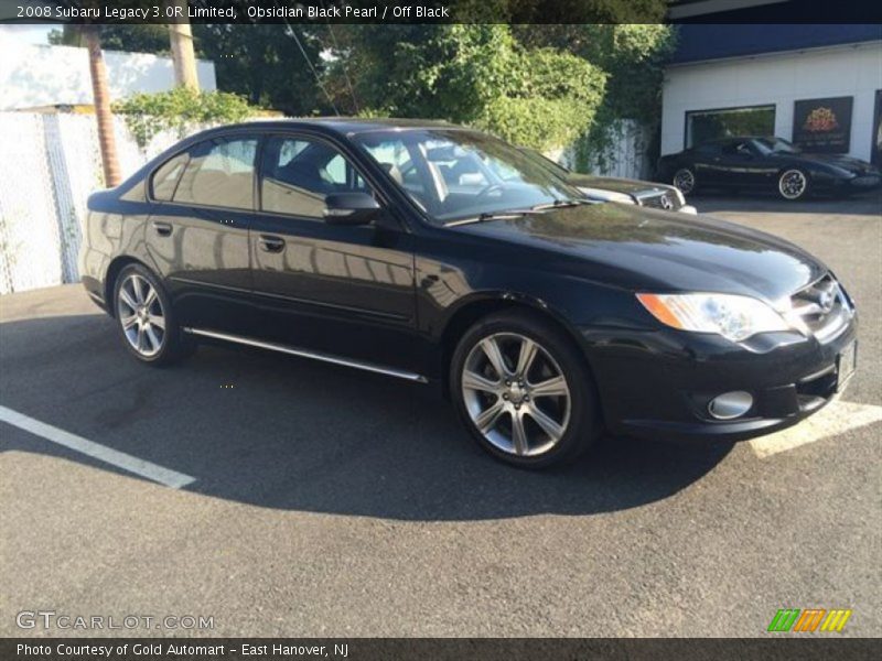 Obsidian Black Pearl / Off Black 2008 Subaru Legacy 3.0R Limited