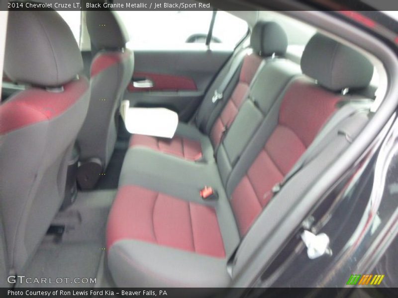 Black Granite Metallic / Jet Black/Sport Red 2014 Chevrolet Cruze LT