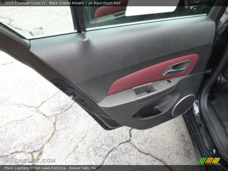 Black Granite Metallic / Jet Black/Sport Red 2014 Chevrolet Cruze LT