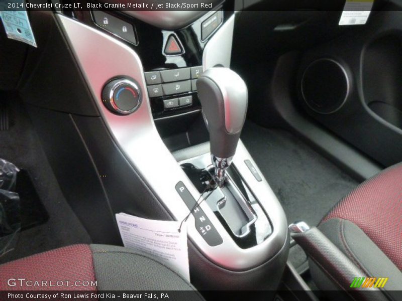 Black Granite Metallic / Jet Black/Sport Red 2014 Chevrolet Cruze LT