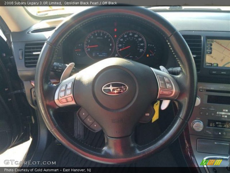 Obsidian Black Pearl / Off Black 2008 Subaru Legacy 3.0R Limited