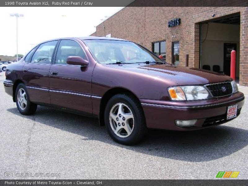 Ruby Red Pearl / Gray 1998 Toyota Avalon XLS