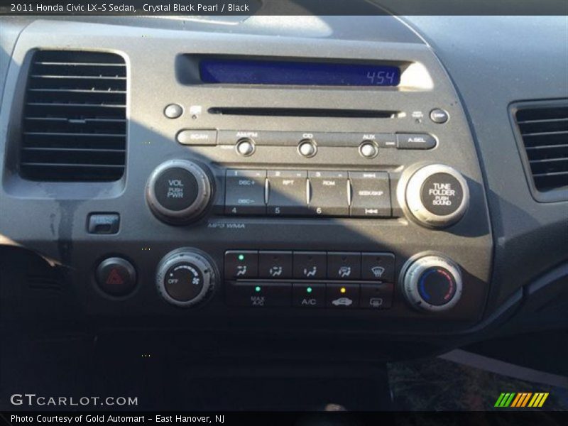 Crystal Black Pearl / Black 2011 Honda Civic LX-S Sedan