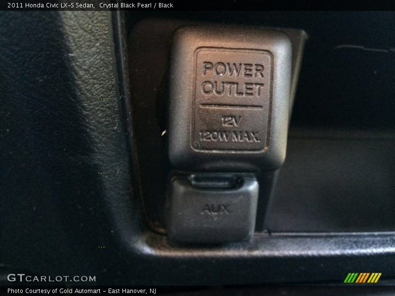 Crystal Black Pearl / Black 2011 Honda Civic LX-S Sedan