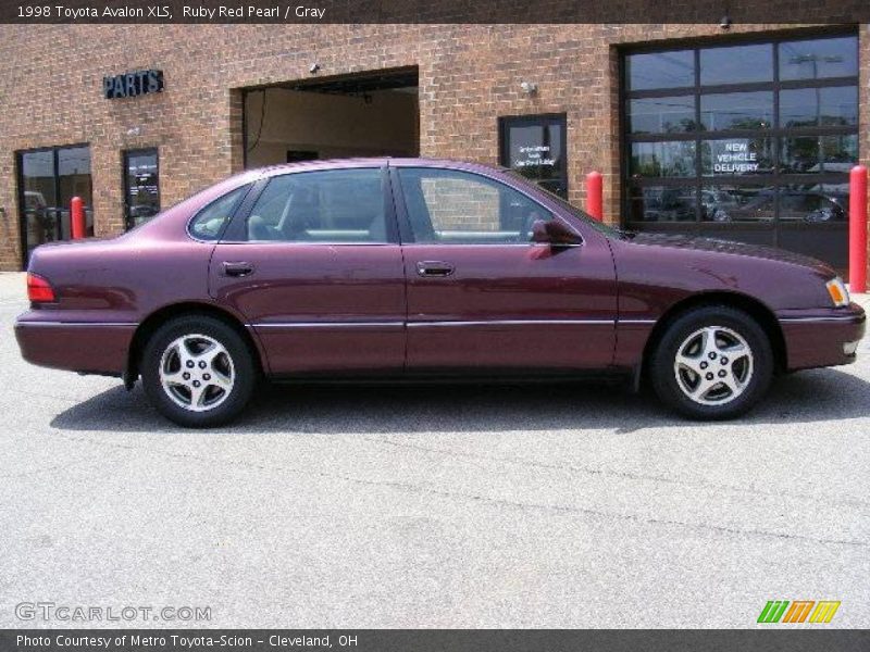 Ruby Red Pearl / Gray 1998 Toyota Avalon XLS