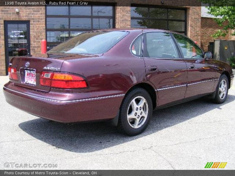 Ruby Red Pearl / Gray 1998 Toyota Avalon XLS