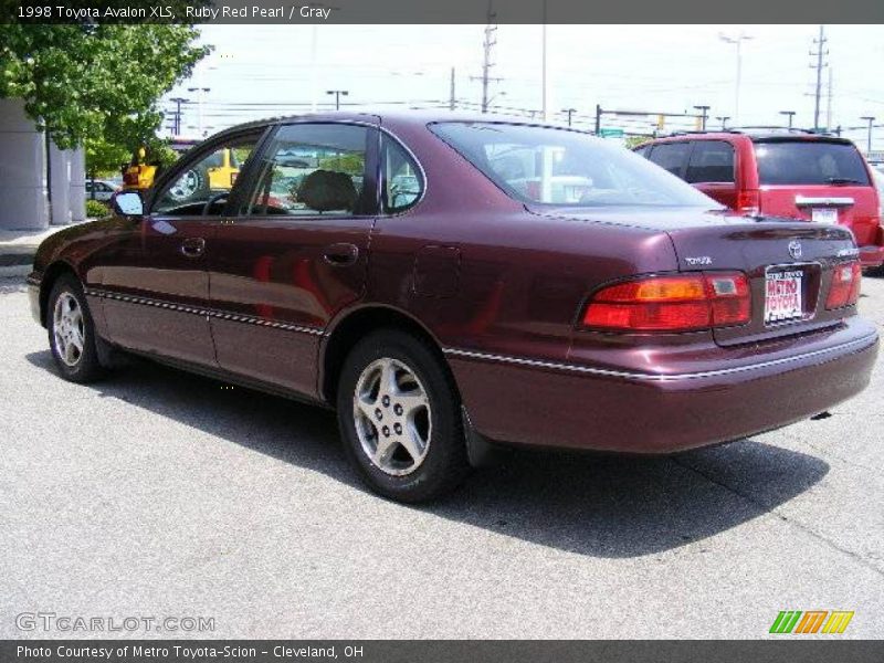 Ruby Red Pearl / Gray 1998 Toyota Avalon XLS