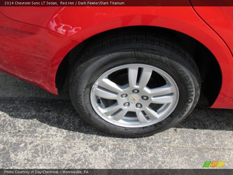 Red Hot / Dark Pewter/Dark Titanium 2014 Chevrolet Sonic LT Sedan