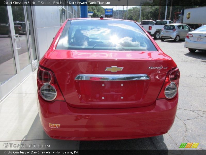Red Hot / Dark Pewter/Dark Titanium 2014 Chevrolet Sonic LT Sedan