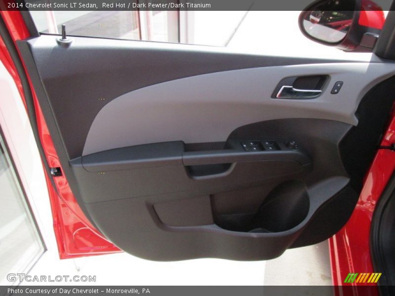 Red Hot / Dark Pewter/Dark Titanium 2014 Chevrolet Sonic LT Sedan