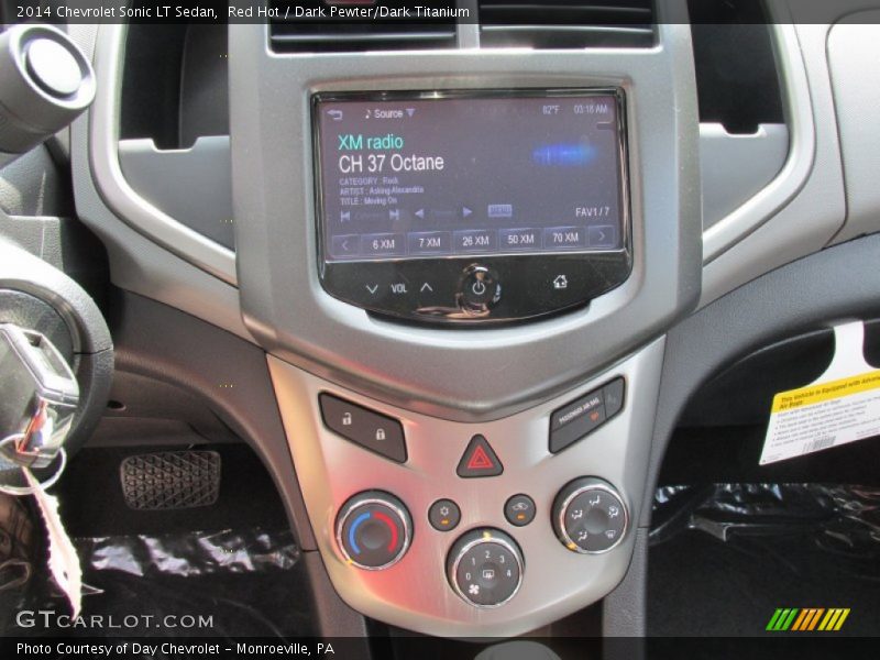 Red Hot / Dark Pewter/Dark Titanium 2014 Chevrolet Sonic LT Sedan