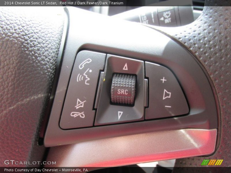 Red Hot / Dark Pewter/Dark Titanium 2014 Chevrolet Sonic LT Sedan