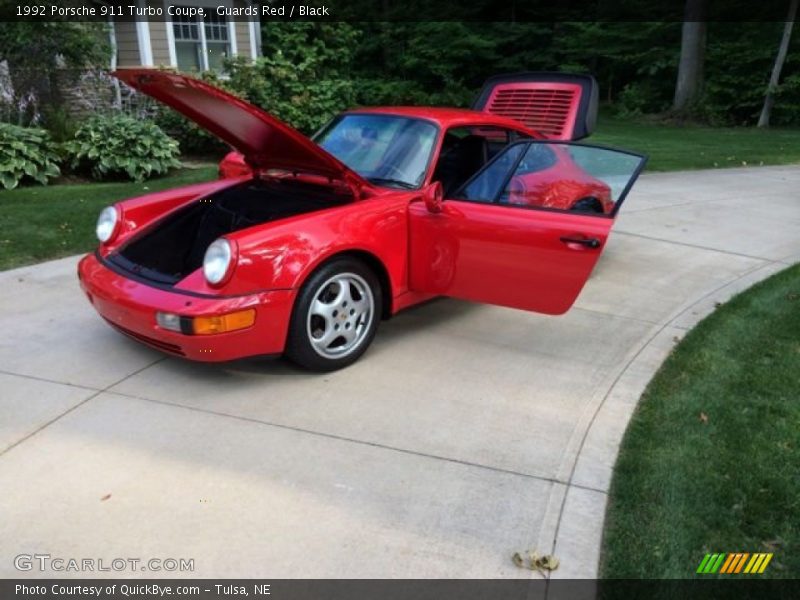 Guards Red / Black 1992 Porsche 911 Turbo Coupe